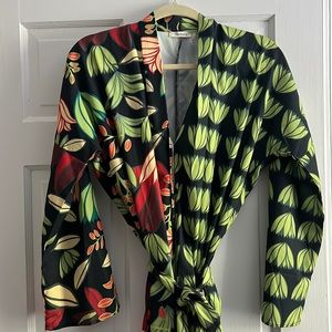 Button up belted maxi